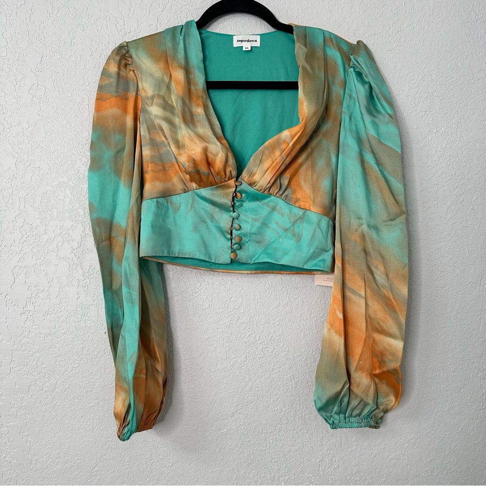 Superdown‎ Multicolor Buttoned Blouse